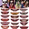 18 Sheets Halloween Temporary Tattoo Stickers 18 Styles Realistic Face Tattoo Face Stick Horror Prank Props Make Up Face Decals Cosplay Decor for Halloween Trick or Treat Party Costumes Party